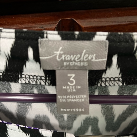 Chico’s tunic top multi color - Picture 2 of 4